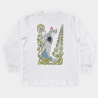 Celtic Spirit of Air Kids Long Sleeve T-Shirt